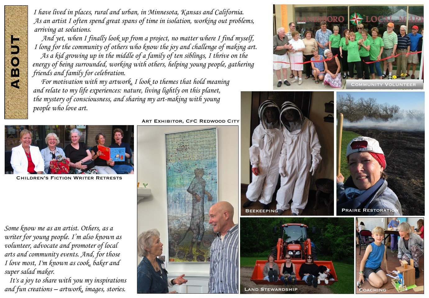 About — biography and community photos